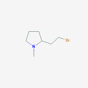 Pyrrolidine, 2-(2-bromoethyl)-1-methyl- Pyrrolidine, 2-(2-bromoethyl)-1-methyl-