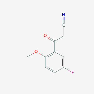 2-Cyano-1-(5-fluoro-2-methoxy-phenyl)-ethanone 2-Cyano-1-(5-fluoro-2-methoxy-phenyl)-ethanone