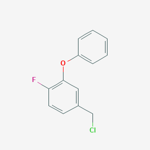 Benzene, 4-(chloromethyl)-1-fluoro-2-phenoxy- Benzene, 4-(chloromethyl)-1-fluoro-2-phenoxy-