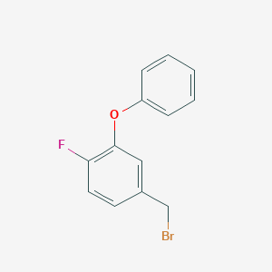 Benzene, 4-(bromomethyl)-1-fluoro-2-phenoxy- Benzene, 4-(bromomethyl)-1-fluoro-2-phenoxy-