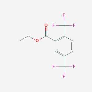 Benzoic acid, 2,5-bis(trifluoromethyl)-, ethyl ester Benzoic acid, 2,5-bis(trifluoromethyl)-, ethyl ester
