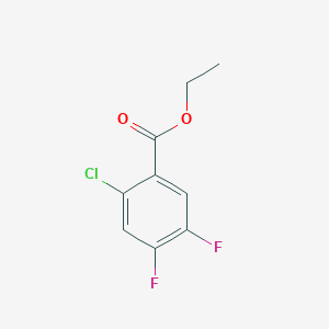 Benzoic acid, 2-chloro-4,5-difluoro-, ethyl ester Benzoic acid, 2-chloro-4,5-difluoro-, ethyl ester