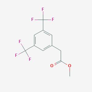 Benzeneacetic acid, 3,5-bis(trifluoromethyl)-, methyl ester Benzeneacetic acid, 3,5-bis(trifluoromethyl)-, methyl ester