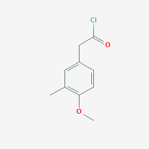 Benzeneacetyl chloride, 4-methoxy-3-methyl- Benzeneacetyl chloride, 4-methoxy-3-methyl-