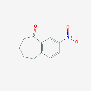 5H-Benzocyclohepten-5-one, 6,7,8,9-tetrahydro-3-nitro-