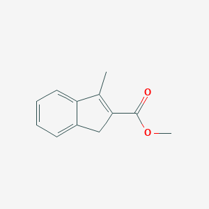1H-Indene-2-carboxylic acid, 3-methyl-, methyl ester 1H-Indene-2-carboxylic acid, 3-methyl-, methyl ester