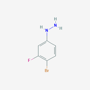 Hydrazine, (4-bromo-3-fluorophenyl)- Hydrazine, (4-bromo-3-fluorophenyl)-