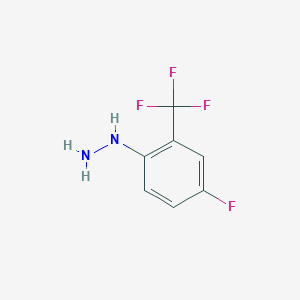 4-Fluoro-2-(trifluoromethyl)phenylhydrazine 4-Fluoro-2-(trifluoromethyl)phenylhydrazine