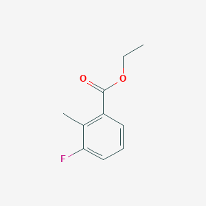 Benzoic acid, 3-fluoro-2-methyl-, ethyl ester Benzoic acid, 3-fluoro-2-methyl-, ethyl ester