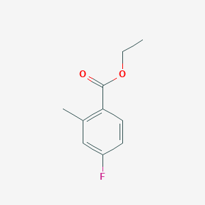 Benzoic acid, 4-fluoro-2-methyl-, ethyl ester Benzoic acid, 4-fluoro-2-methyl-, ethyl ester