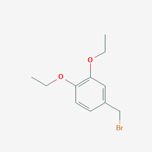 Benzene, 4-(bromomethyl)-1,2-diethoxy- Benzene, 4-(bromomethyl)-1,2-diethoxy-
