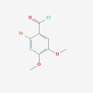 Benzoyl chloride, 2-bromo-4,5-dimethoxy- Benzoyl chloride, 2-bromo-4,5-dimethoxy-