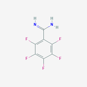 Benzenecarboximidamide, 2,3,4,5,6-pentafluoro- Benzenecarboximidamide, 2,3,4,5,6-pentafluoro-