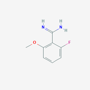 Benzenecarboximidamide, 2-fluoro-6-methoxy- Benzenecarboximidamide, 2-fluoro-6-methoxy-