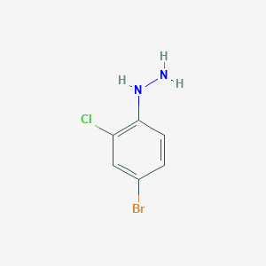 1-(4-bromo-2-chlorophenyl)hydrazine hydrochloride 1-(4-bromo-2-chlorophenyl)hydrazine hydrochloride