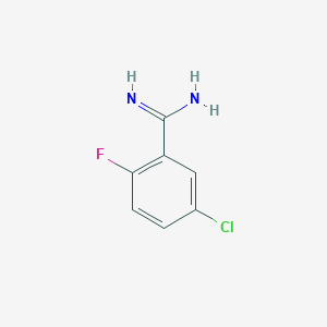Benzenecarboximidamide, 5-chloro-2-fluoro- Benzenecarboximidamide, 5-chloro-2-fluoro-