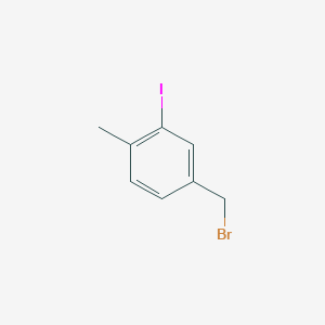Benzene, 4-(bromomethyl)-2-iodo-1-methyl- Benzene, 4-(bromomethyl)-2-iodo-1-methyl-
