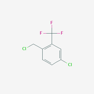Benzene, 4-chloro-1-(chloromethyl)-2-(trifluoromethyl)- Benzene, 4-chloro-1-(chloromethyl)-2-(trifluoromethyl)-