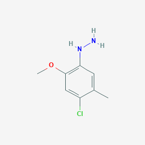 Hydrazine, (4-chloro-2-methoxy-5-methylphenyl)-