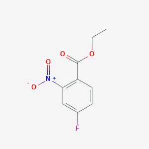 Benzoic acid, 4-fluoro-2-nitro-, ethyl ester Benzoic acid, 4-fluoro-2-nitro-, ethyl ester