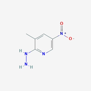 Pyridine, 2-hydrazinyl-3-methyl-5-nitro- Pyridine, 2-hydrazinyl-3-methyl-5-nitro-