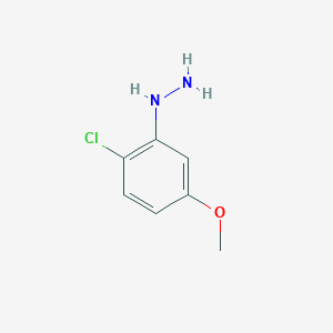 Hydrazine, (2-chloro-5-methoxyphenyl)- Hydrazine, (2-chloro-5-methoxyphenyl)-
