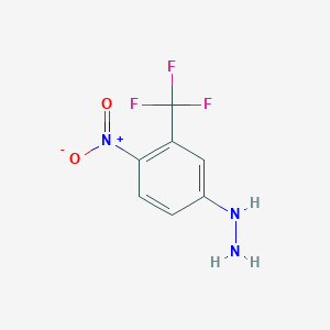 Hydrazine, [4-nitro-3-(trifluoromethyl)phenyl]-