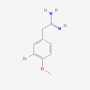 2-(3-bromo-4-methoxyphenyl)acetamidine 2-(3-bromo-4-methoxyphenyl)acetamidine