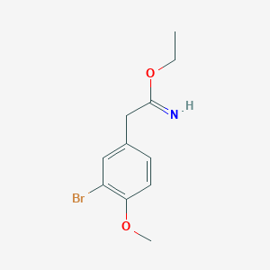 ethyl 2-(3-bromo-4-methoxyphenyl)acetimidate ethyl 2-(3-bromo-4-methoxyphenyl)acetimidate