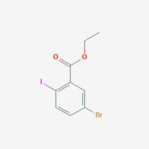 Benzoic acid, 5-bromo-2-iodo-, ethyl ester Benzoic acid, 5-bromo-2-iodo-, ethyl ester