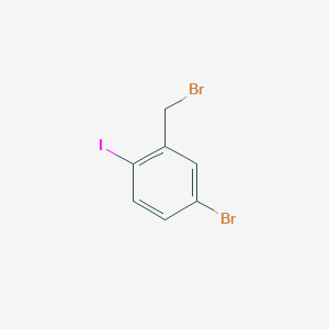 Benzene, 4-bromo-2-(bromomethyl)-1-iodo- Benzene, 4-bromo-2-(bromomethyl)-1-iodo-