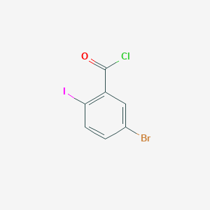 Benzoyl chloride, 5-bromo-2-iodo- Benzoyl chloride, 5-bromo-2-iodo-