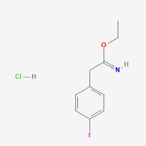 Benzeneethanimidic acid, 4-iodo-, ethyl ester, hydrochloride Benzeneethanimidic acid, 4-iodo-, ethyl ester, hydrochloride