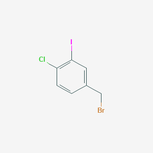 Benzene, 4-(bromomethyl)-1-chloro-2-iodo- 