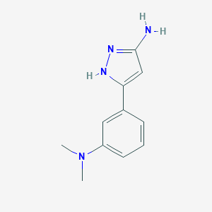 5-(3-Dimethylamino-phenyl)-2H-pyrazol-3-ylamine 5-(3-Dimethylamino-phenyl)-2H-pyrazol-3-ylamine