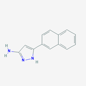 1H-Pyrazol-3-amine, 5-(2-naphthalenyl)- 1H-Pyrazol-3-amine, 5-(2-naphthalenyl)-