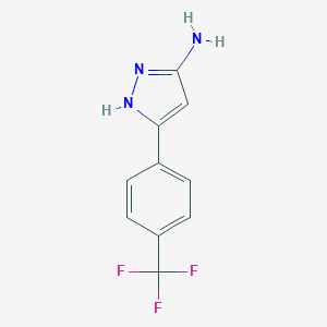 5-(4-Trifluoromethyl-phenyl)-2H-pyrazol-3-ylamine 5-(4-Trifluoromethyl-phenyl)-2H-pyrazol-3-ylamine