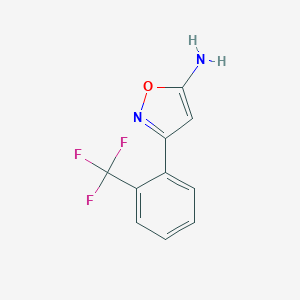 3-(2-Trifluoromethyl-phenyl)-isoxazol-5-ylamine 3-(2-Trifluoromethyl-phenyl)-isoxazol-5-ylamine