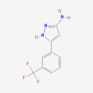 5-(3-Trifluoromethyl-phenyl)-2H-pyrazol-3-ylamine 5-(3-Trifluoromethyl-phenyl)-2H-pyrazol-3-ylamine