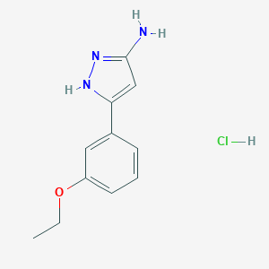 5-(3-Ethoxy-phenyl)-2H-pyrazol-3-ylamine 5-(3-Ethoxy-phenyl)-2H-pyrazol-3-ylamine