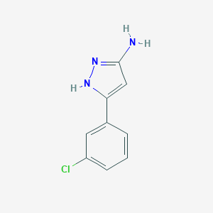 5-(3-Chloro-phenyl)-2H-pyrazol-3-ylamine hydrochloride 5-(3-Chloro-phenyl)-2H-pyrazol-3-ylamine hydrochloride