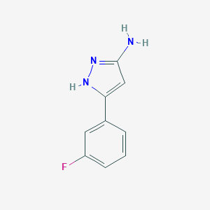 5-(3-Fluorophenyl)-2H-pyrazol-3-ylamine 5-(3-Fluorophenyl)-2H-pyrazol-3-ylamine