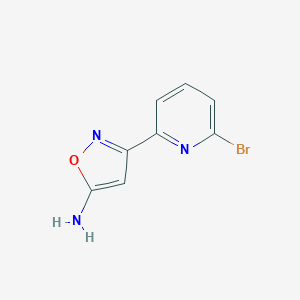 3-(6-Bromo-pyridin-2-yl)-isoxazol-5-ylamine 3-(6-Bromo-pyridin-2-yl)-isoxazol-5-ylamine