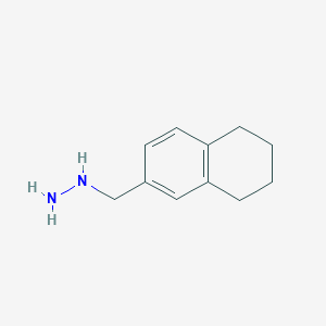 (5,6,7,8-Tetrahydro-naphthalen-2-ylmethyl)-hydrazine (5,6,7,8-Tetrahydro-naphthalen-2-ylmethyl)-hydrazine