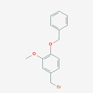 1-(benzyloxy)-4-(bromomethyl)-2-methoxybenzene 1-(benzyloxy)-4-(bromomethyl)-2-methoxybenzene