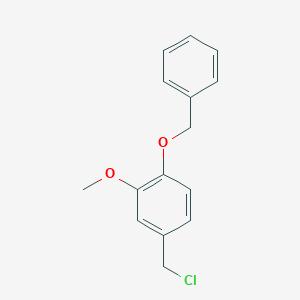 1-(benzyloxy)-4-(chloromethyl)-2-methoxybenzene 1-(benzyloxy)-4-(chloromethyl)-2-methoxybenzene