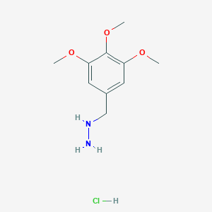 Hydrazine, [(3,4,5-trimethoxyphenyl)methyl]-, hydrochloride 