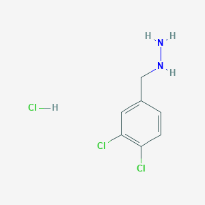 Hydrazine, [(3,4-dichlorophenyl)methyl]-, hydrochloride 