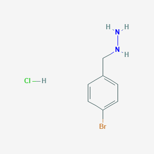 Hydrazine, [(4-bromophenyl)methyl]-, hydrochloride 