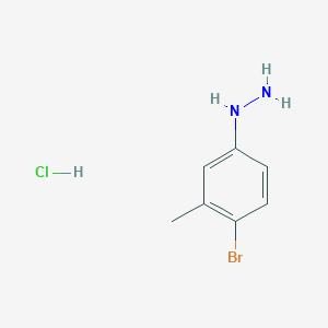 Hydrazine, (4-bromo-3-methylphenyl)-, hydrochloride Hydrazine, (4-bromo-3-methylphenyl)-, hydrochloride